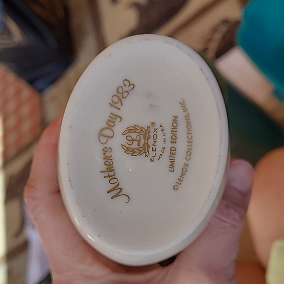 Vintage 1983 Lenox Fine China Mother’s Day Swan Vase Limited Edition 24kt Gold - Picture 5 of 12